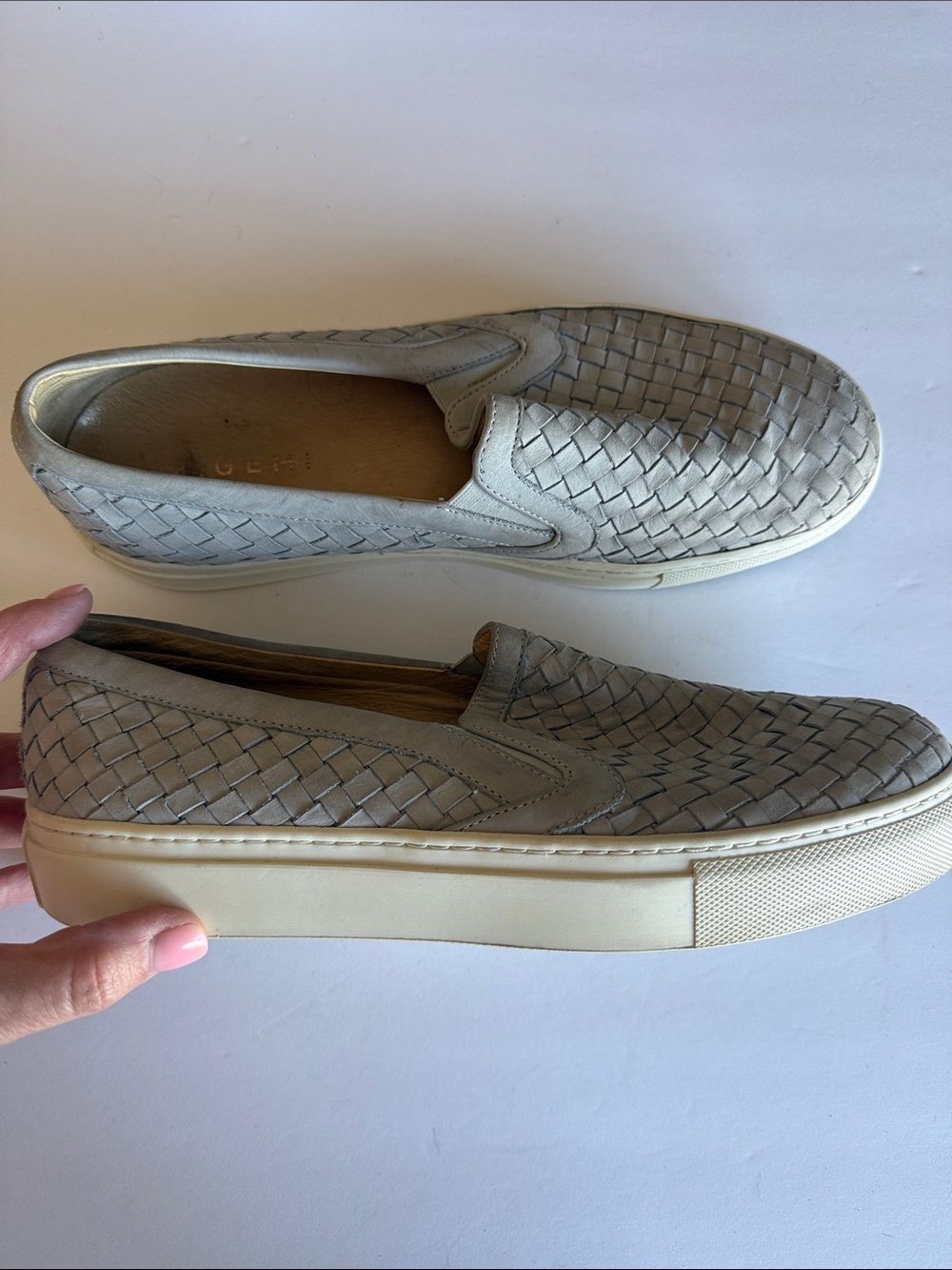 M. Gemi the Cerchio woven slip-on flats leather sz 41 - Picture 3 of 7